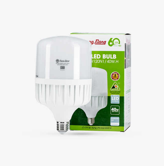 Bóng LED Rạng ĐôngTrụ TR120N1 40W