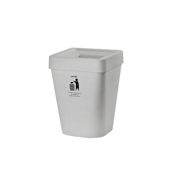Thùng rác DKW HH-222LP 5.5L ghi sẫm GR11C 19x19xH26cm nhựa