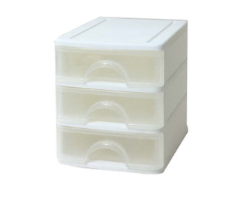 Tủ nhựa mini để bàn DKW 3 ngăn kéo HH-9511/3 trắng WH21 13x16.5xH14.7cm nhựa