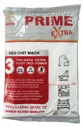 [16610] Keo chít mạch Prime Extra trắng 1kg/túi