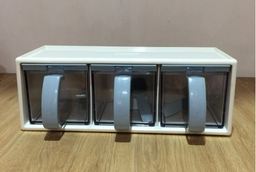 [16665] Bộ gia vị nhà bếp Inochi Yoko tay cầm xanh nhạt