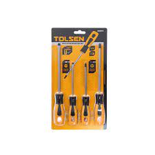 [17502] Bộ tua vít Tolsen 20015 4 cây cán mềm