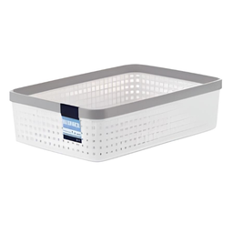 [21480] Rổ đựng đồ DKW HH-1087 XS  kem CR21 18.2x26.2xH7.8cm nhựa