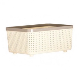 [21482] Rổ đựng đồ DKW HH-1090 S kem CR21 18.2x26.2xH11.8cm nhựa