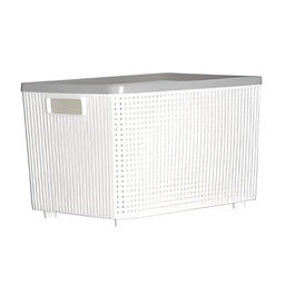 [21488] Rổ đựng đồ DKW HH-1097 XL kem CR21 26.2x37.2xH24cm nhựa