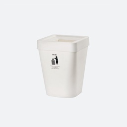 [21509] Thùng rác DKW HH-222LP 5.5L trắng ghi WH10T 19x19xH26cm nhựa
