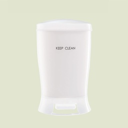 [21518] Thùng rác đạp DKW HH-2500P 4.5L trắng WH21 19.2x22.4xH30.5cm nhựa