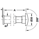 Mắt thần 200 độ Hafele 489.70.435 có nắp che