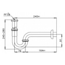 Bộ siphong chậu Cotto CT683(HM) đồng