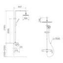 Bộ sen cây Inax BFV635S 2 đường nước