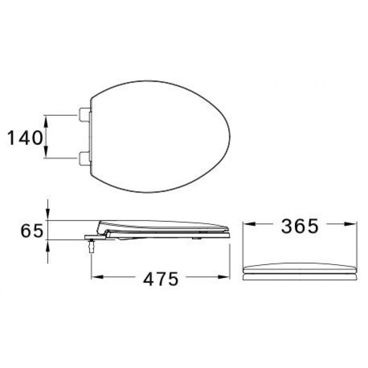 Nắp bàn cầu Cotto C91251 