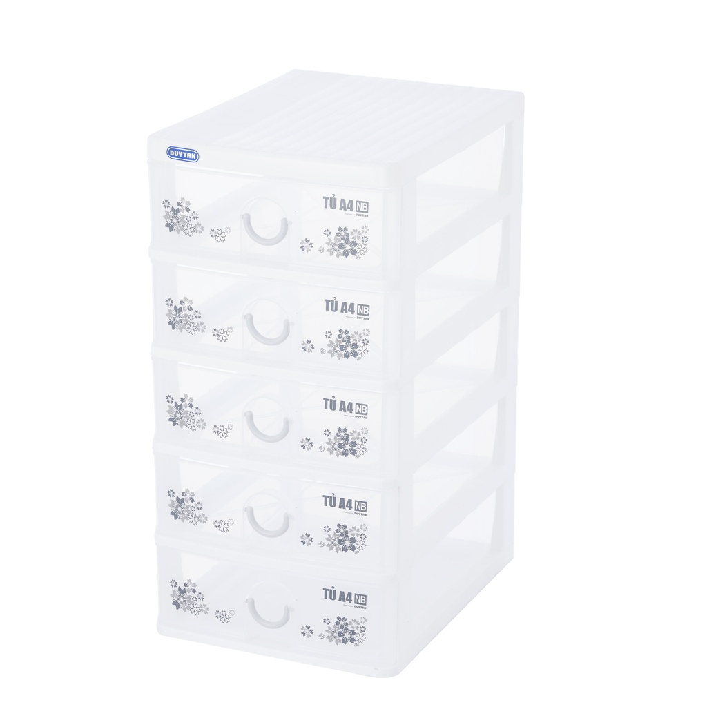 [16496] Tủ A4 nắp bằng Duy Tân 343/5 5 ngăn trắng