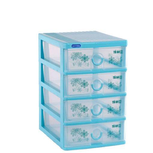Tủ A4 nắp bằng Duy Tân 343/4 4 ngăn dương nhạt