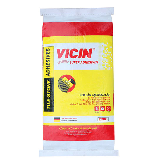 Keo dán gạch Vicin VC01 trong nhà ghi 20kg/bao