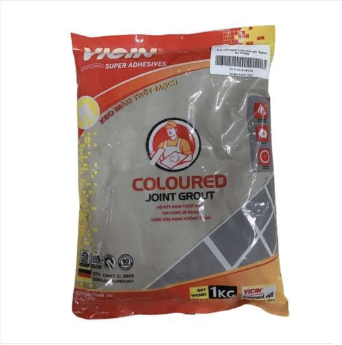 Keo chít mạch Vicin VC002 ghi 1kg/túi