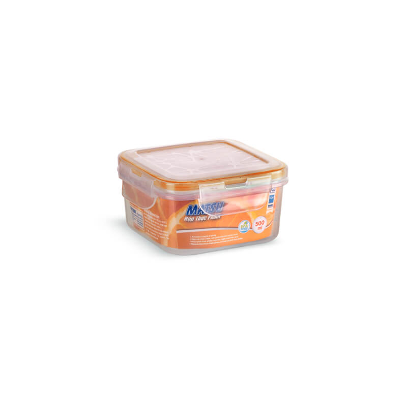 Hộp thực phẩm vuông Matsu Duy Tân 0444 500ML