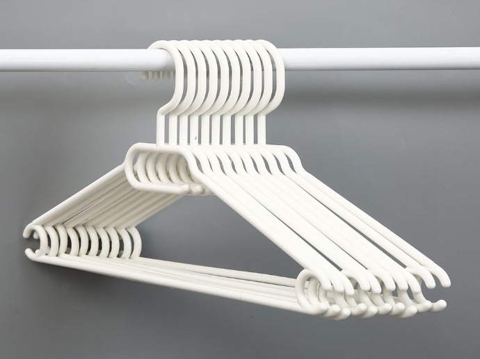 [16745] Móc áo Inochi chống trượt Hara 186 gói 10 cái