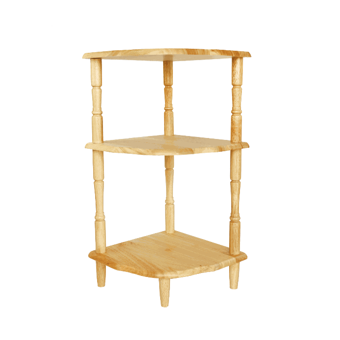 [16826] Kệ góc Gỗ Đức Thành 40021K 3 tầng màu tự nhiên