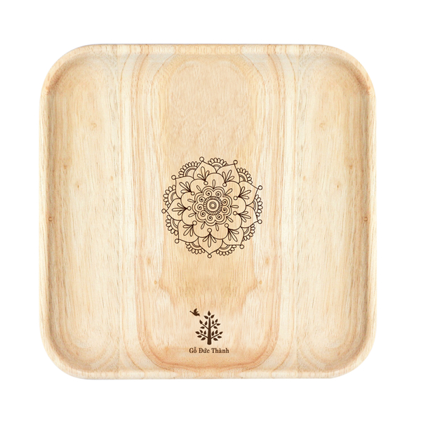 [16872] Đĩa Gỗ Đức Thành 23141 vuông lớn