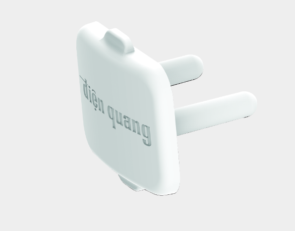 Nắp che Điện Quang ĐQ OPC 01W trắng 20 cái/gói