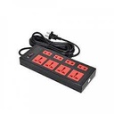 Ổ cắm Điện Quang ECO ĐQ ESK 5BR 8ECO 8 lỗ dài 5m đen đỏ