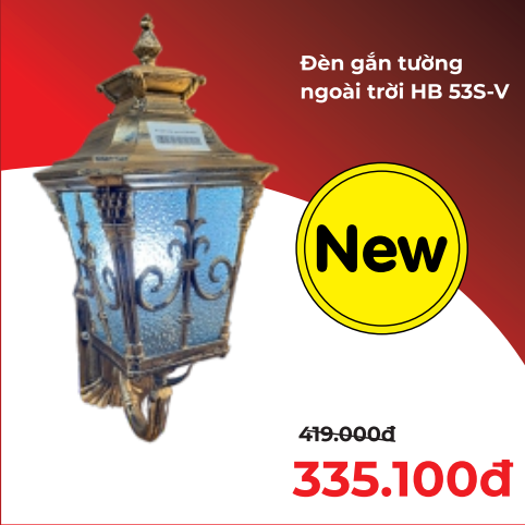 [17222] Đèn gắn tường ngoài trời HB 53S-V