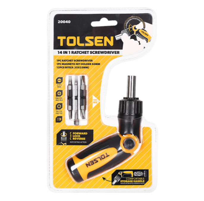 Bộ vít tự động Tolsen 20040 14 mũi