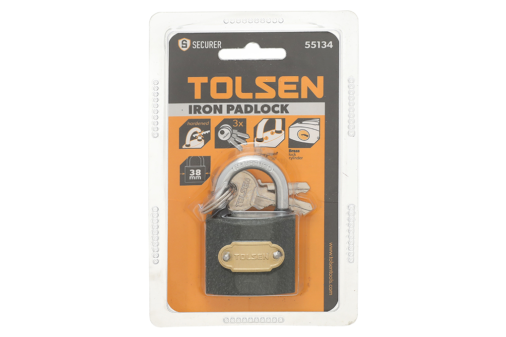 Ổ khóa sắt Tolsen 55134 38mm
