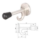 Chặn cửa gán tường Hafele có móc 489.70.220