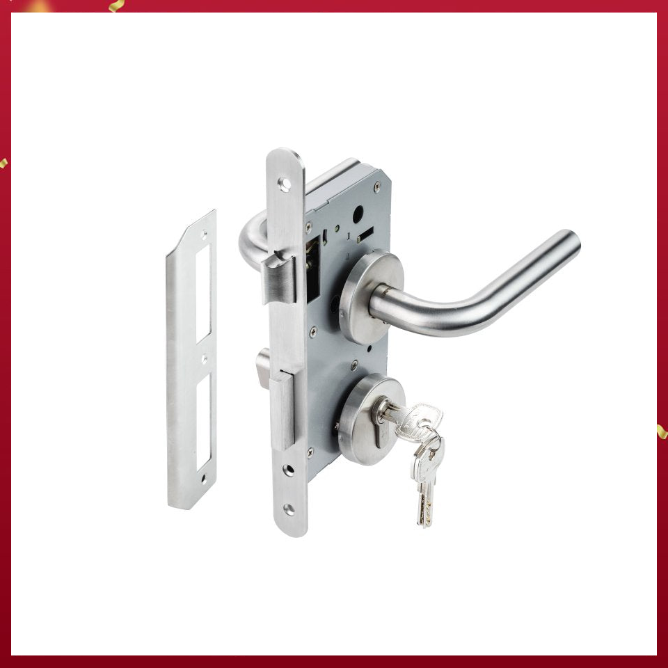 [17643] Bộ khóa Hafele 499.62.505 tay nắm chụp 19x135x60mm