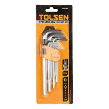 [17669] Bộ lục giác Tolsen 20048 9 cây ngắn