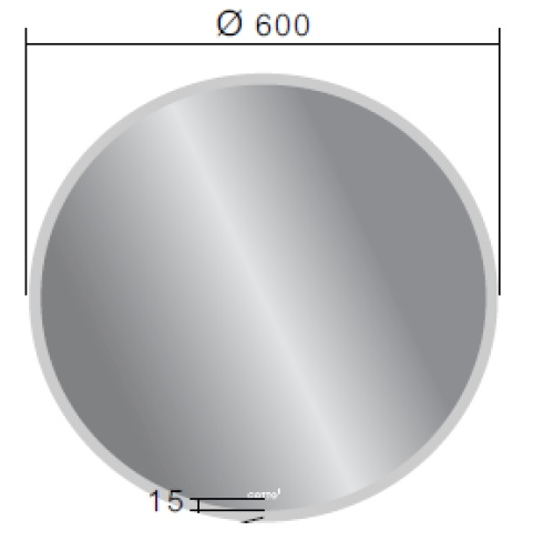 Gương phòng tắm Cotto MR600 600x600mm hình tròn