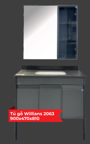 Tủ gỗ Willians 2063 900x470x810