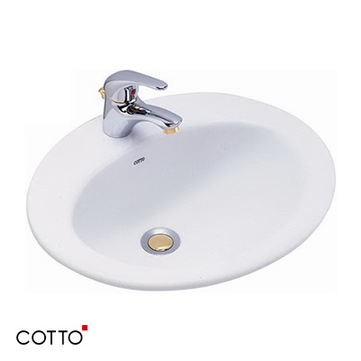 [18437] Chậu Cotto đặt bàn C029 495x405x215 trắng