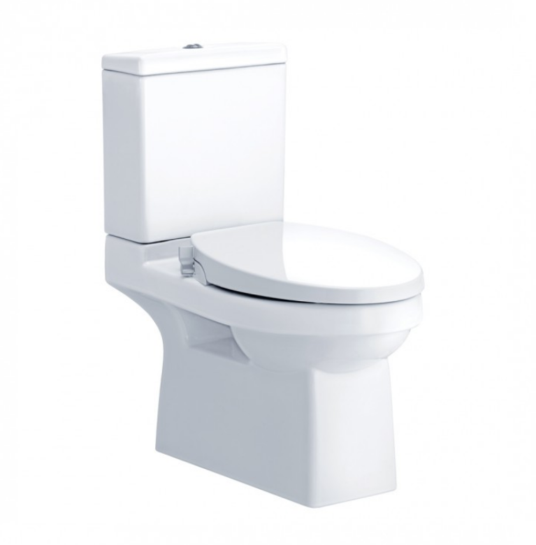 Bàn cầu Cotto 2 khối C1182(CN1) nắp thông minh trắng