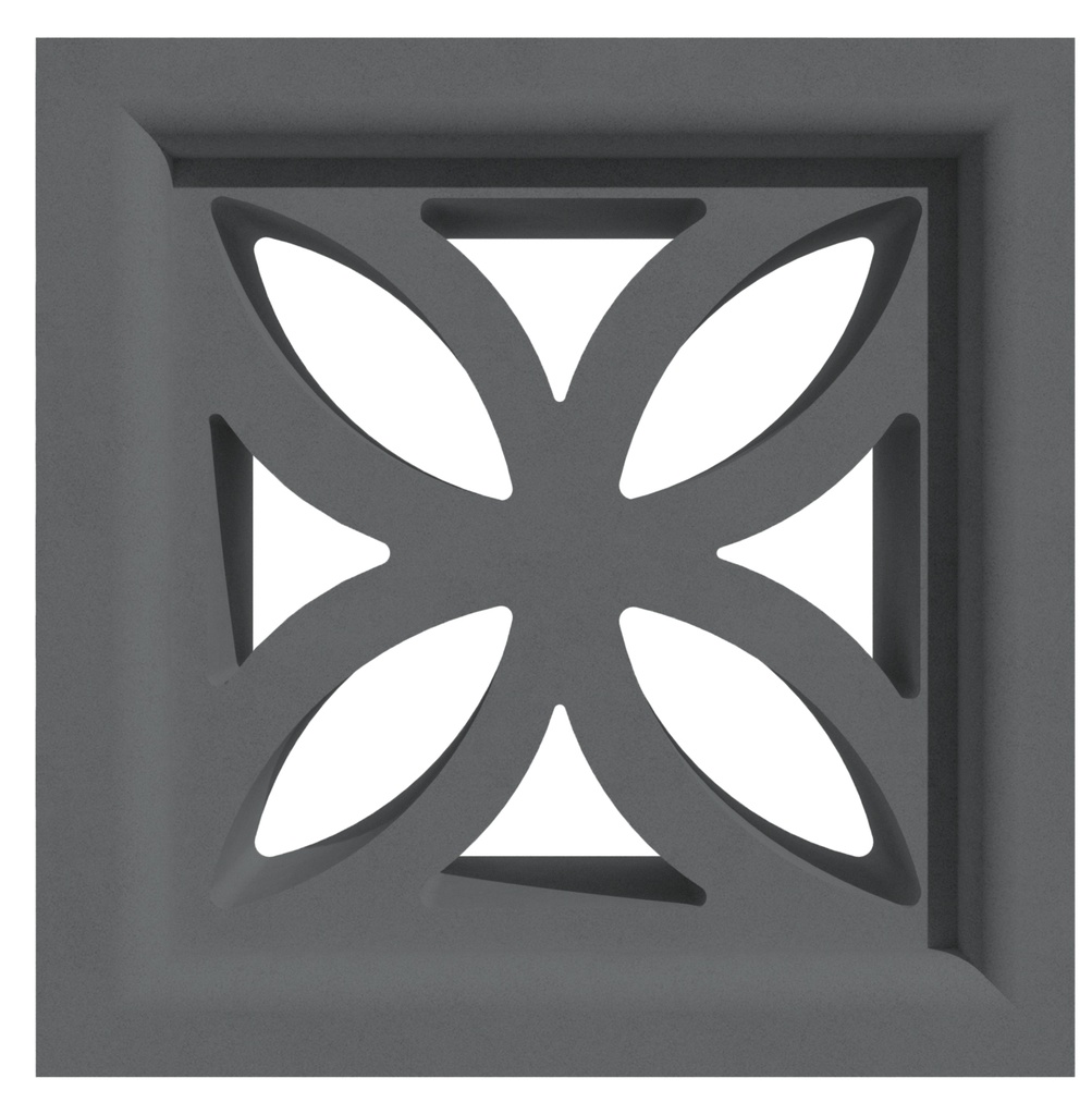 [18585] Gạch Thông Gió 19x19 Secoin SVB-04 (Xám)