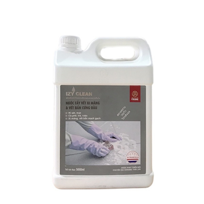 Nước tẩy vết xi măng và vết bẩn cứng đầu Izy clean 5000 ml
