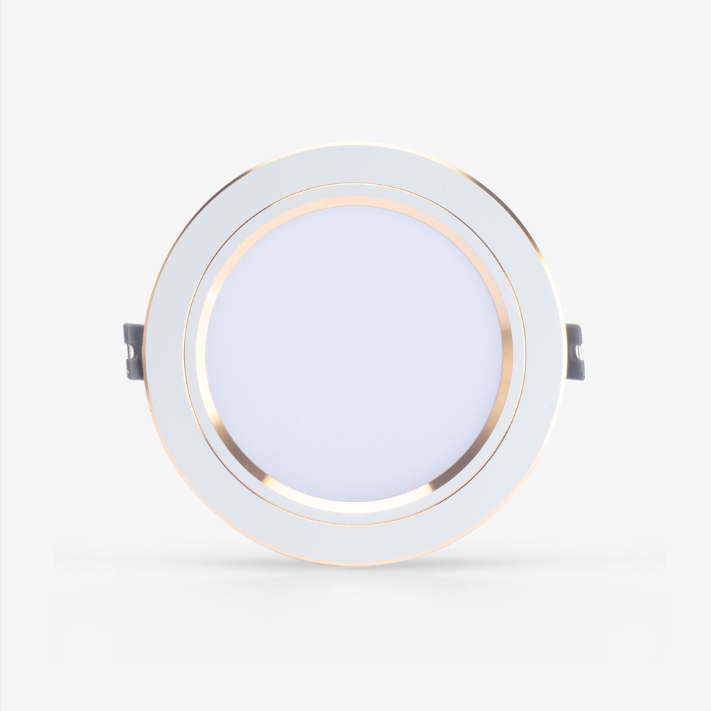 [21316] Đèn LED âm trần Rạng Đông AT10 90/7W đổi màu viền vàng