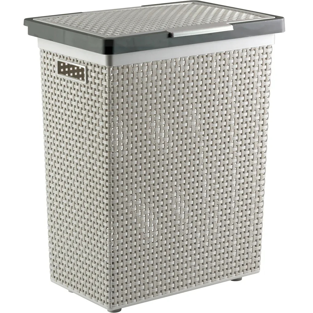 [21479] Giỏ đựng quần áo DKW HH-1120L có nắp ghi GR31T 29.5x44xH52cm nhựa