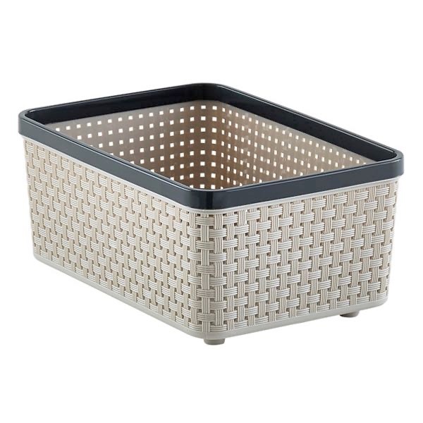 Rổ đựng đồ DKW HH-1090 S ghi GR31T 18.2x26.2xH11.8cm nhựa