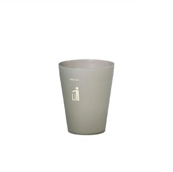 Thùng rác DKW HH-202P 4.5L ghi GR23 Dia19.5xH23.6cm nhựa