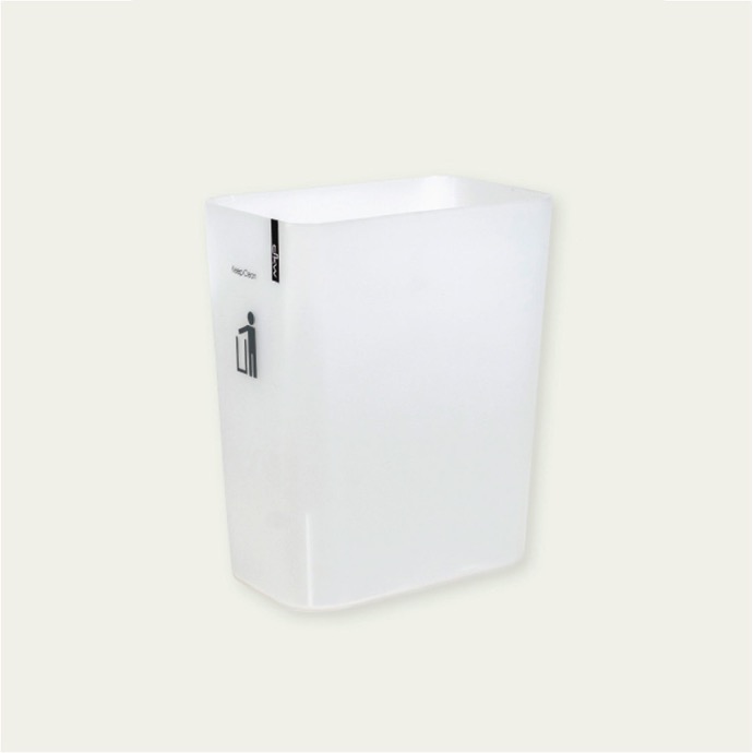 [21506] Thùng rác DKW HH-228P 18L chữ nhật trắng NA01 19.5x31xH37cm nhựa