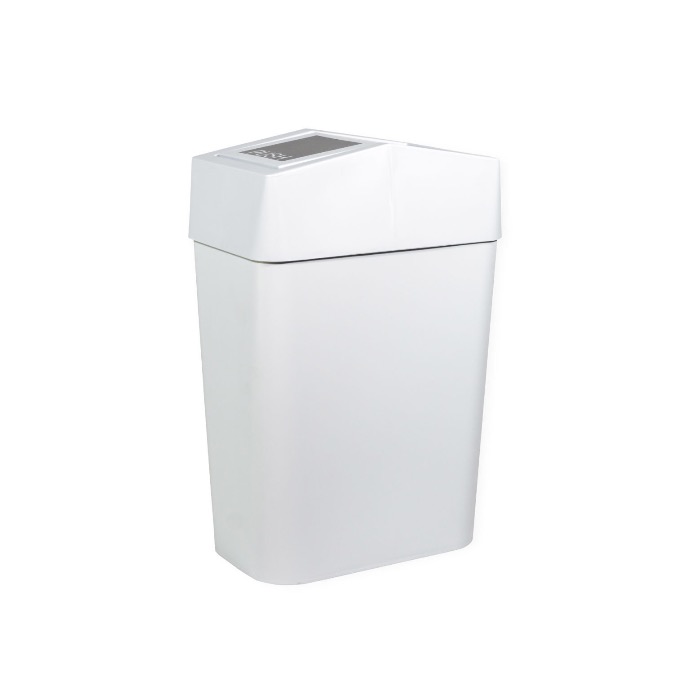 Thùng rác DKW HH-228LP 18L trắng ghi WH10T 20.8x31.8xH47.5cm nhựa