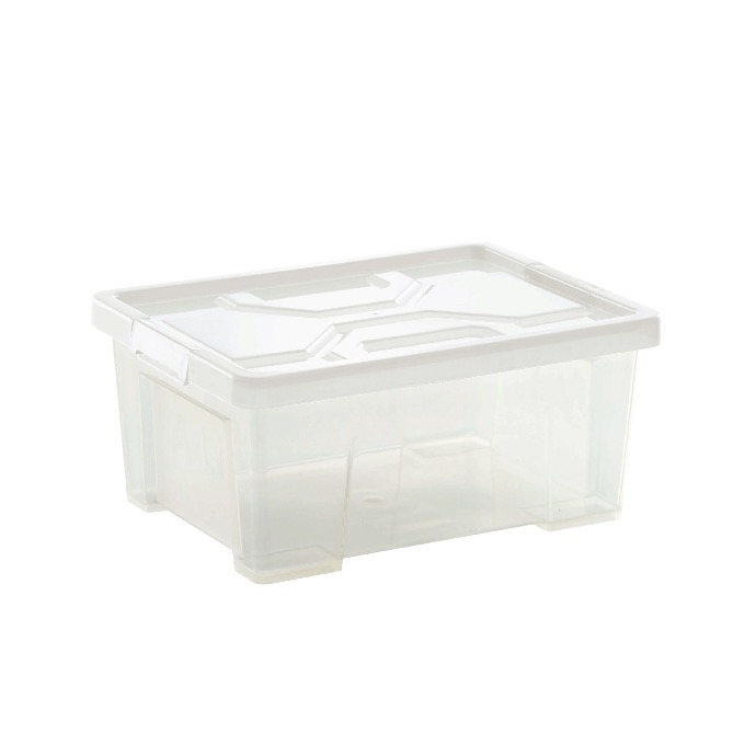 Thùng nhựa đựng đồ đa năng DKW HH-707 12.8L trắng NA01 28.6x38.5xH17.2cm nhựa