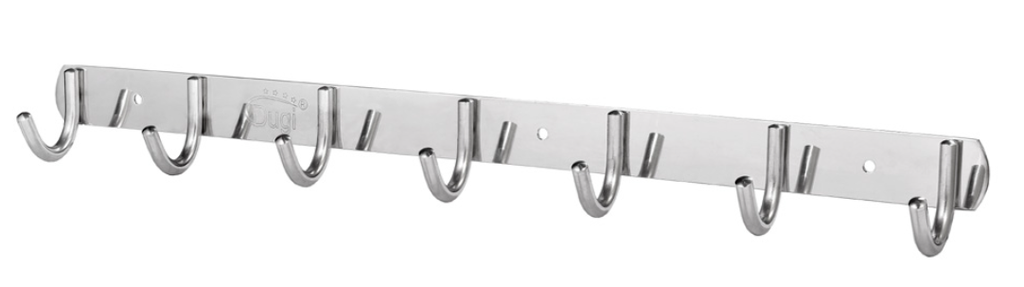 Móc áo Dugi DGM07DH34 7 móc đơn dẹp Sus 304