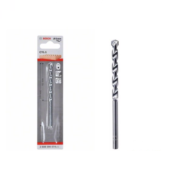 Mũi khoan chuôi kẹp BT BOSCH 6x60x100mm 2608578118