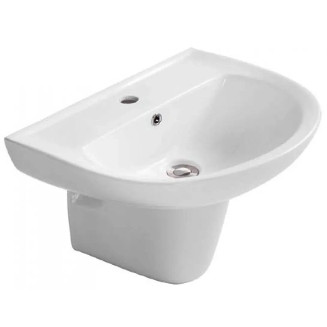 [83988] Chậu treo tường bằng sứ màu trắng Cotto mã C000606OS