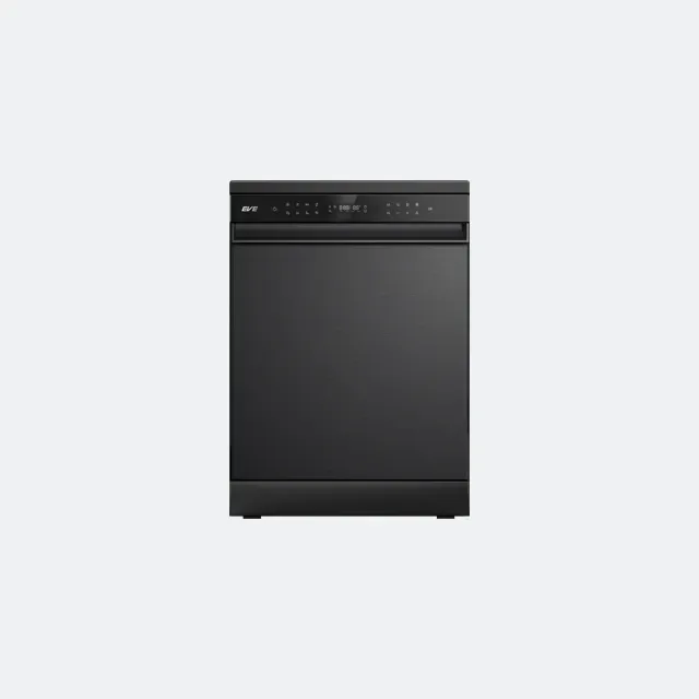 [84534] Máy rửa bát độc lập EVE, 15 bộ đồ ăn, điều khiển cảm ứng chạm, màu đen, ONU, KT 604x598x845 mm