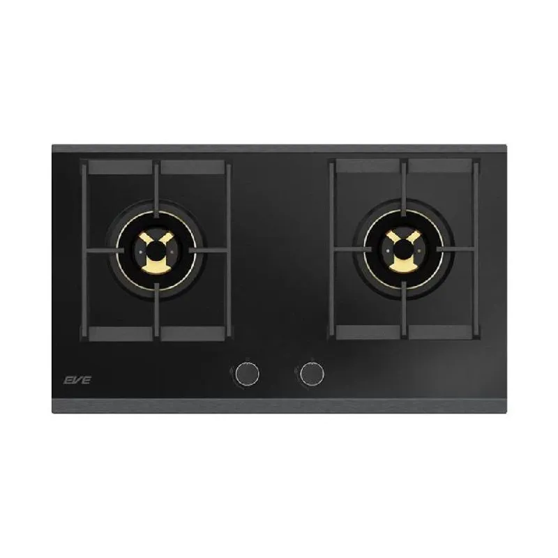 Bếp ga EVE 2 vùng nấu kiểu ngang HB76-BLACKFOREST/BG, KT 760x450x67 mm
