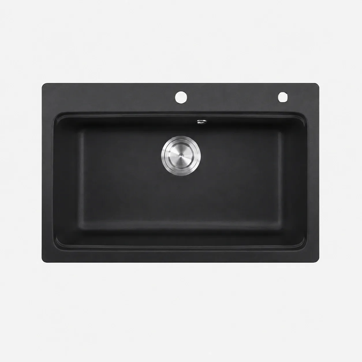 Bộ chậu rửa bát EVE 1 hố ANDES 760/480 BLACK, KT 760x483 mm